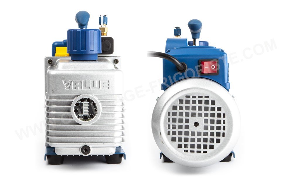 pompe à vide R32 2 étages 198l/minavec vacuomètre et électrovanne intégré  Value TF-Vi280-R32 - Pièces Express
