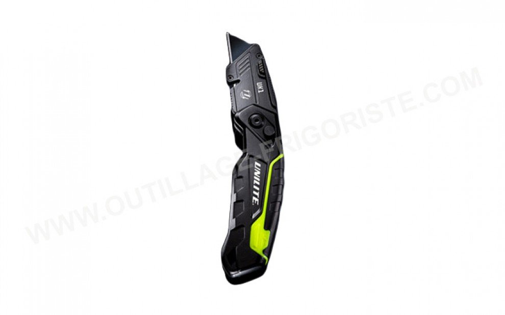 Cutter pliable avec rangement de lame UNILITE UK1 Présentation